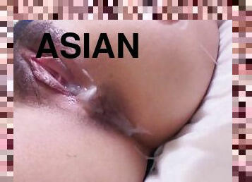 asiatique, gros-nichons, poilue, chatte-pussy, babes, fellation, doigtage, ejaculation, belle, chevauchement