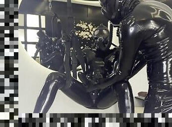 masturbation, amateur, jouet, latina, bdsm, couple, latex, bondage, masque, caoutchouc