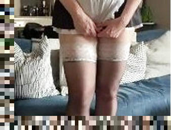MILF Maid Caught Cleaning No Underwear