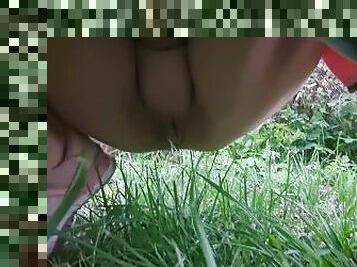 gros-nichons, nudiste, pisser, public, chatte-pussy, russe, amateur, milf, point-de-vue, toilette