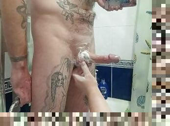 masturbação, mãe-e-rapaz, velho, amador, tiro-ao-alvo, mãe, punheta, bbw, bochechuda, gozando