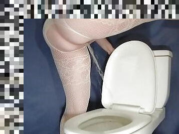 puwet, istaking-pantyhose, ihian, baguhan, matanda, milf, bbw, toilet, istaking, fetish