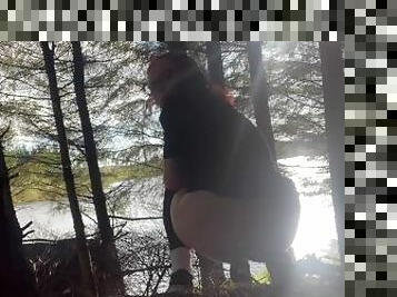 Caught Peeing In The Woods