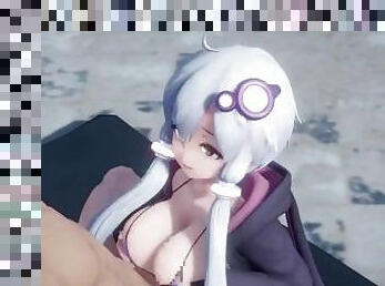 Yuzuki Yukari - Blowjob