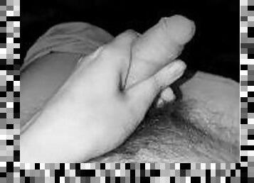 Slow motion masturbation, black and white NNN (Day 13)