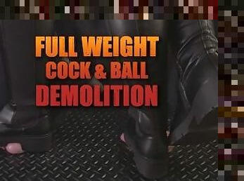 Cock and Balls Demolition in Urban Riding Boots - TamyStarly - Bootjob, Shoejob, Ballbusting, CBT