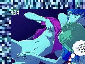 Bulma Come El Mojado Coño De Androide 18 Hasta Hacerla Acabar