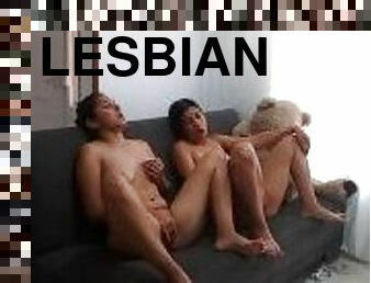 masturbaatio, orgasmi, pillu-pussy, remmidildo, amatööri, eebenpuinen, lesbo-lesbian, teini, kotitekoinen, koosteet