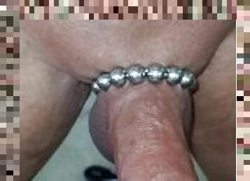 Stepsons cock jewelry feels so good in my pussy.  Makes my big stepmom clit hard