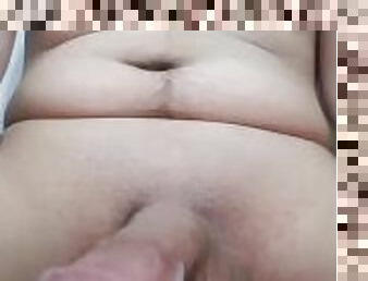 asiatique, énorme, masturbation, amateur, secousses, bite