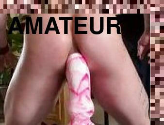 extrême, énorme, amateur, anal, ejaculation-sur-le-corps, jouet, gay, gode, solo, musclé