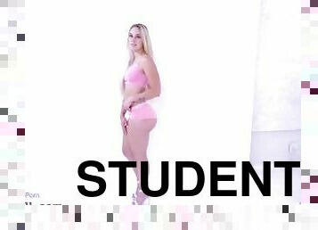Hot student gets her tight teen pussy spread Porno videos