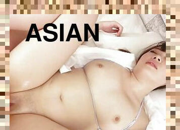 asiatique, chatte-pussy, fellation, japonais, branlette, petite, rasé, brunette, érotique, petits-seins