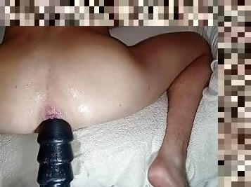 extremo, grande, masturbação, magro, anal, adolescente, gay, máquinas, dildo, sozinho