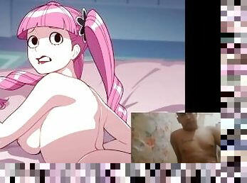 strašidlo, amatérske, creampie, dad-girl, anime, hentaj