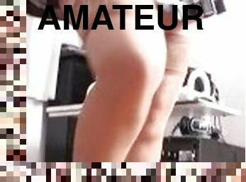 amateur, pies, webcam, a-solas, realidad