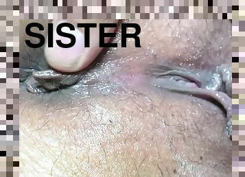 Fingering Tight Pink Pussy Of My Stepsister White Cream Came Out Of Her Pussy When I Touched Her Asshole