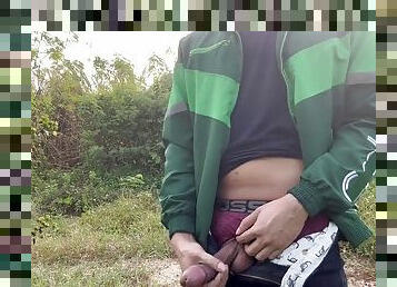 asiatique, masturbation, en-plein-air, pisser, public, amateur, ejaculation-sur-le-corps, ados, gay, thaï