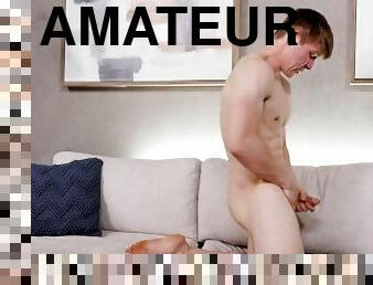 masturbation, amateur, casting, secousses, solo, musclé, entrevue, tatouage, audition