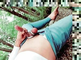 masturbation, en-plein-air, public, amateur, gay, branlette, cam, voyeur, européenne, euro