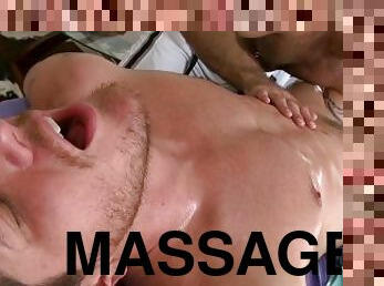 papa, anal, ejaculation-sur-le-corps, gay, massage, pappounet, musclé, brunette, érotique, tatouage