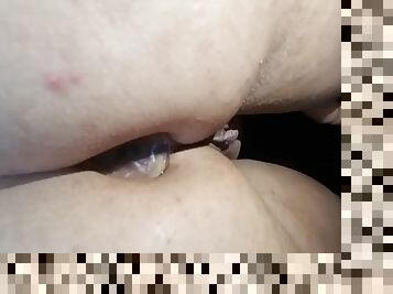 Play and dirty talk with double penetration with anal plug