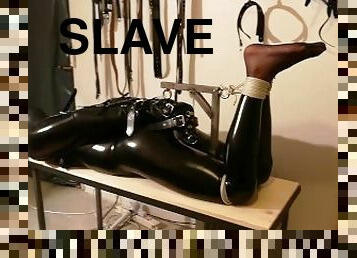 bdsm, slave, bundet, latex, kvælning, bondage, læder