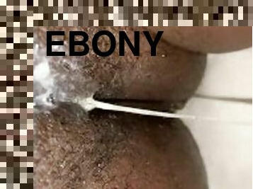 Ebony wet creamy pussy