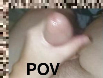 masturbation, ejaculation-sur-le-corps, énorme-bite, gay, secousses, point-de-vue, solo, bisexuels, bite