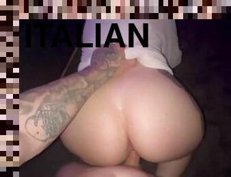 amateur, fellation, couple, point-de-vue, italien