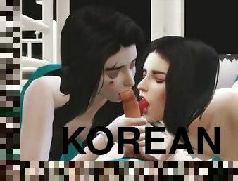 Korean Foursome Orgy - Squid Game Themed Sex Scene - 3d Hentai Part 1