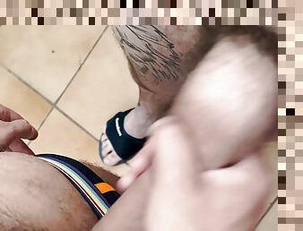 na-rua, público, amador, anal, chupanços, pénis-grande, gay, ejaculação, britânico, tatuagem