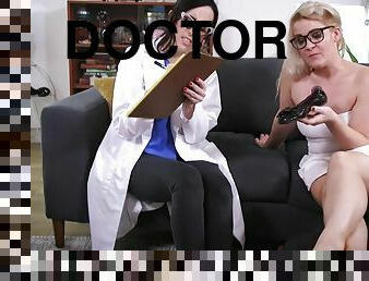 doctor, milf, picioare, ciorapi, blonda, fetish, bruneta