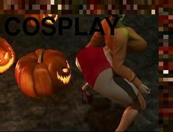 Velma Scooby-Doo shaking her delicious body (3D Cosplay) - Second life