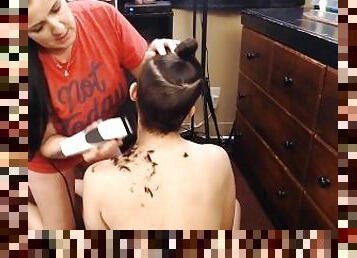 Milf Shaving Her Girlfriends Head