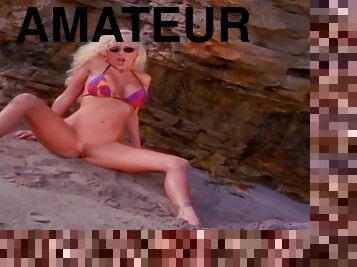 Sexy Blonde Sluts Naked On The Rocks