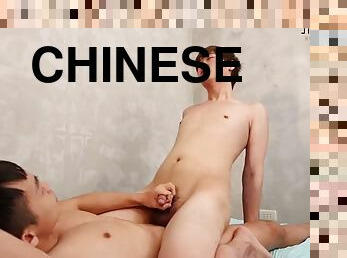 asien, anal-sex, blasen, beule-schuss, schwer, homosexuell, paar, junge18, bukkake, chinesin