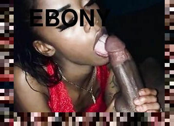Sexy (18+) ebony gives great head