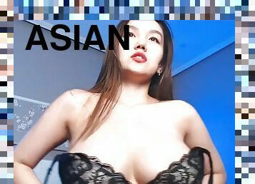 asiatique, gros-nichons, masturbation, amateur, babes, ados, webcam, seins, bout-a-bout, brunette