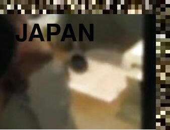 masturbation, japonais, rasé, bite