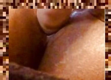 cul, masturbation, orgasme, giclée, amateur, ébène, milf, jouet, gode, fétiche