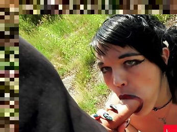 Goth Teen Doreen Gets Fucked And Jizzed