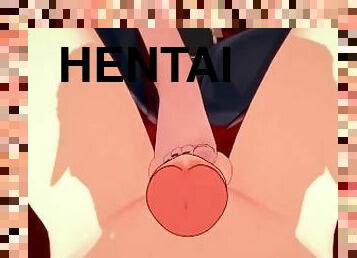 amatőr, láb, nézőpont, anime, hentai