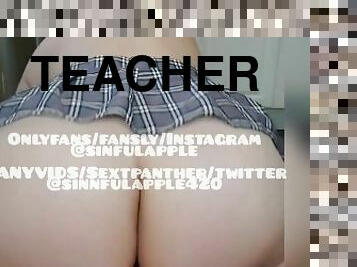 BBW teacher seduces you