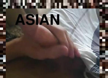 asiatisk, masturbation, cumshot, gigantisk-kuk, gay, avrunkning, creampie, juckande, sprut, ensam