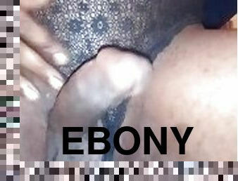 amateur, ejaculation-sur-le-corps, ébène, horny, lingerie, solo