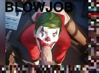 Victoria Chase Clown Fetish Blowjob Deepthroat (with sound) 3d animation hentai life is strange