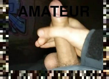 masturbation, public, amateur, gay, secousses, assez, solo, blanc, parc, bite