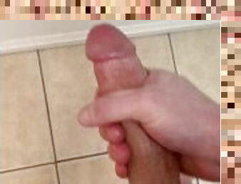 Rubbing this hard dick