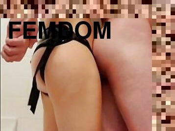 cur, strapon, amatori, jet-de-sperma, hardcore, cuplu, femdom